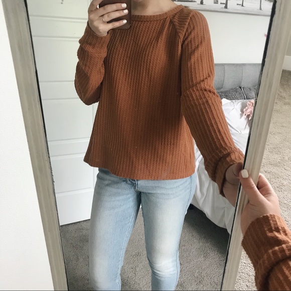 waffle knit long sleeve - Picture 3 of 3